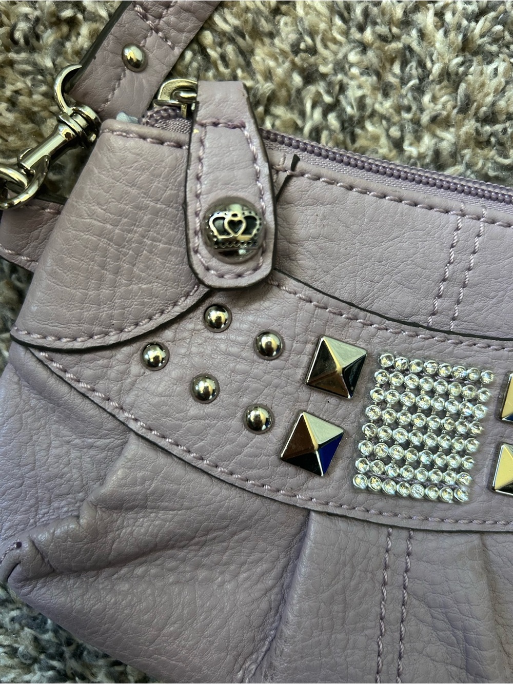 Kathy Van Zeeland Y2K Vegan Leather Mini Wristet or Purse - Picture 4 of 7